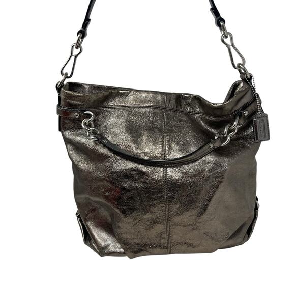 Coach Brooke Metallic Hobo Shoulder Bag - Picture 3 of 11